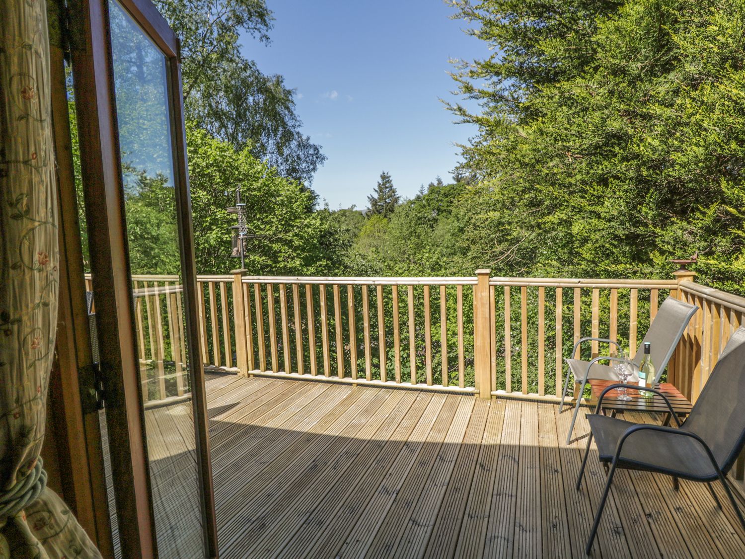 Private deck among the trees